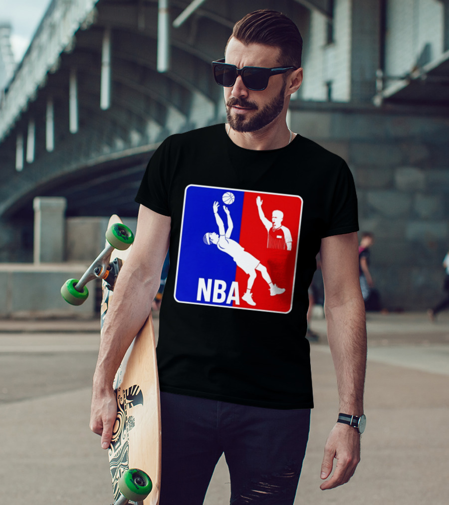 NBA 2026 SGA Flopping Moment OKC Thunder With Referee T-Shirt
