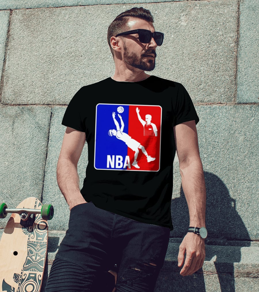 NBA 2026 SGA Flopping Moment OKC Thunder With Referee T-Shirt