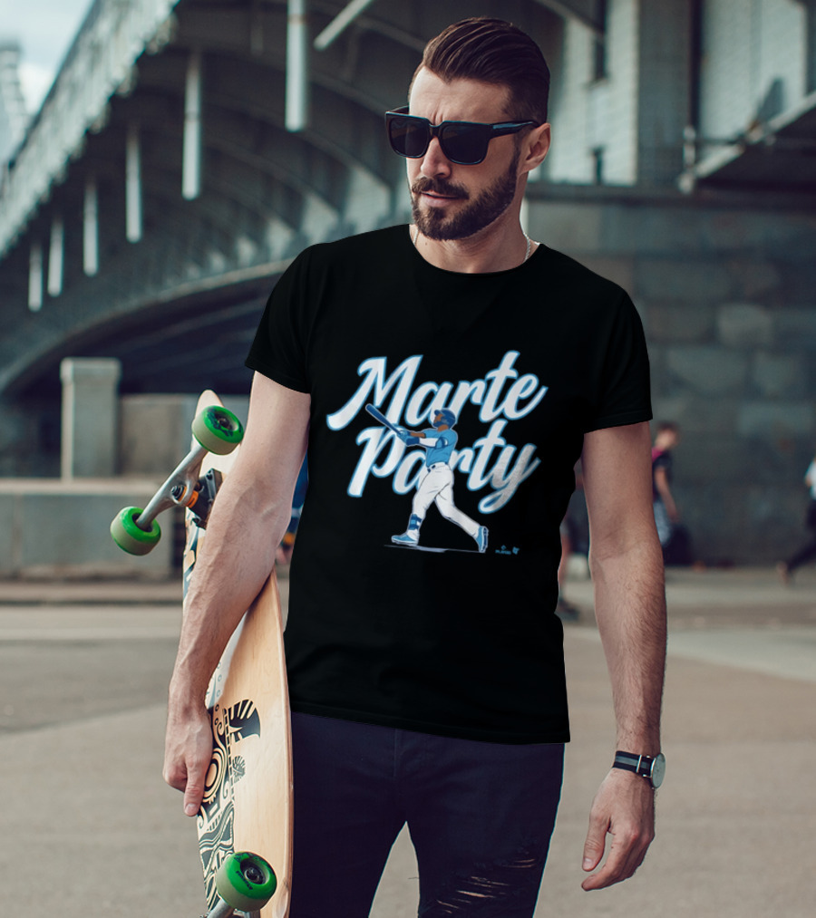 Marte Party Starling KC Baseball Celebration T-Shirt