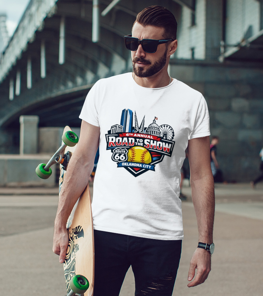 6th Annual Road To The Show Route 66 Oklahoma City T-Shirt