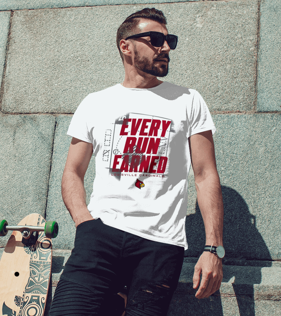 Louisville Cardinals Every Run Earned 2026 Postseason Dugout T-Shirt