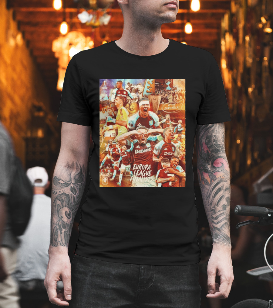 Aston Villa FC Europa League UTV Eurovilla Celebration T-Shirt