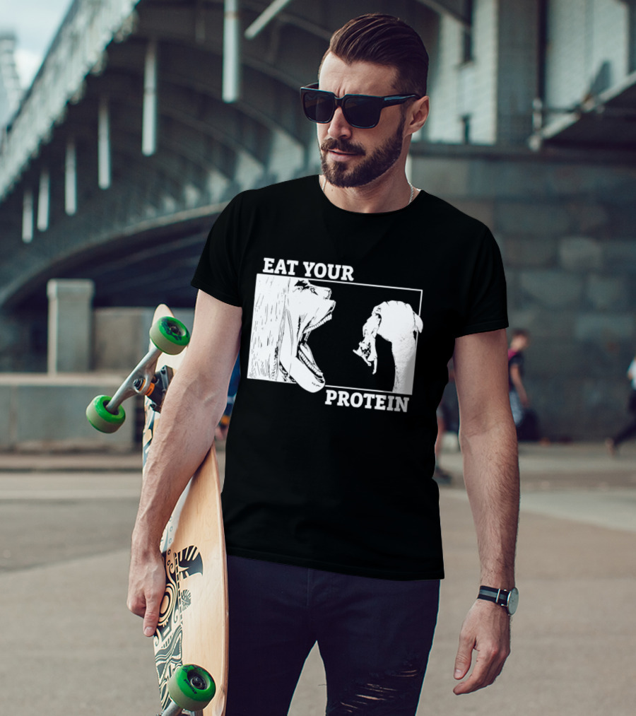 Attack On Titan Eat Your Protein Anime Eaten Scene T-Shirt