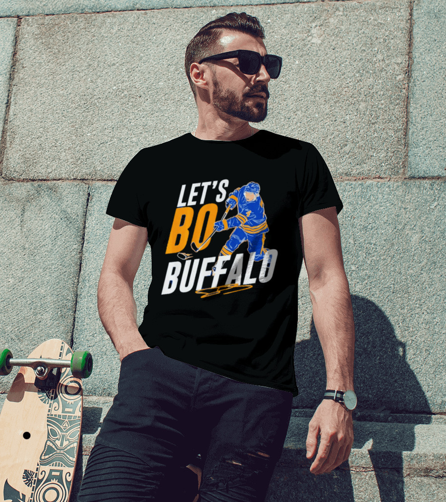 Let's Bo Buffalo Hockey Bowen Byram Buffalo Sabres T-Shirt