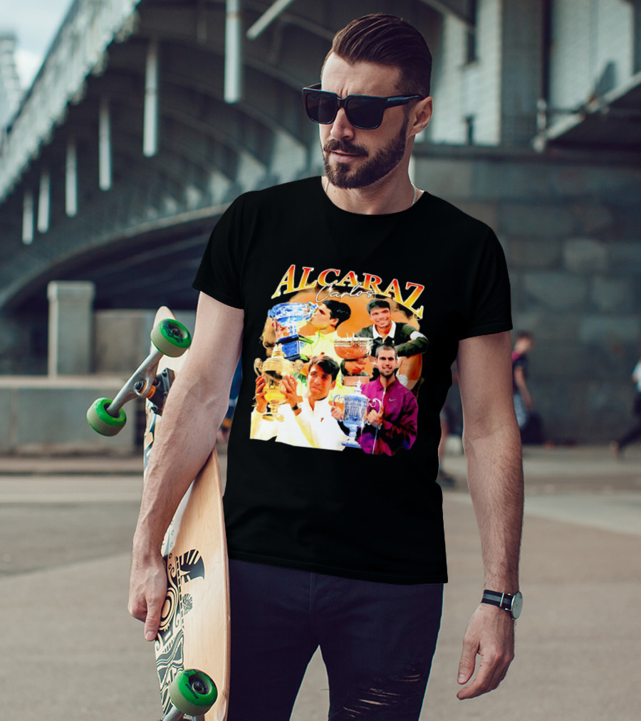 Carlos Alcaraz Tennis Trophies Champion Highlights T-Shirt