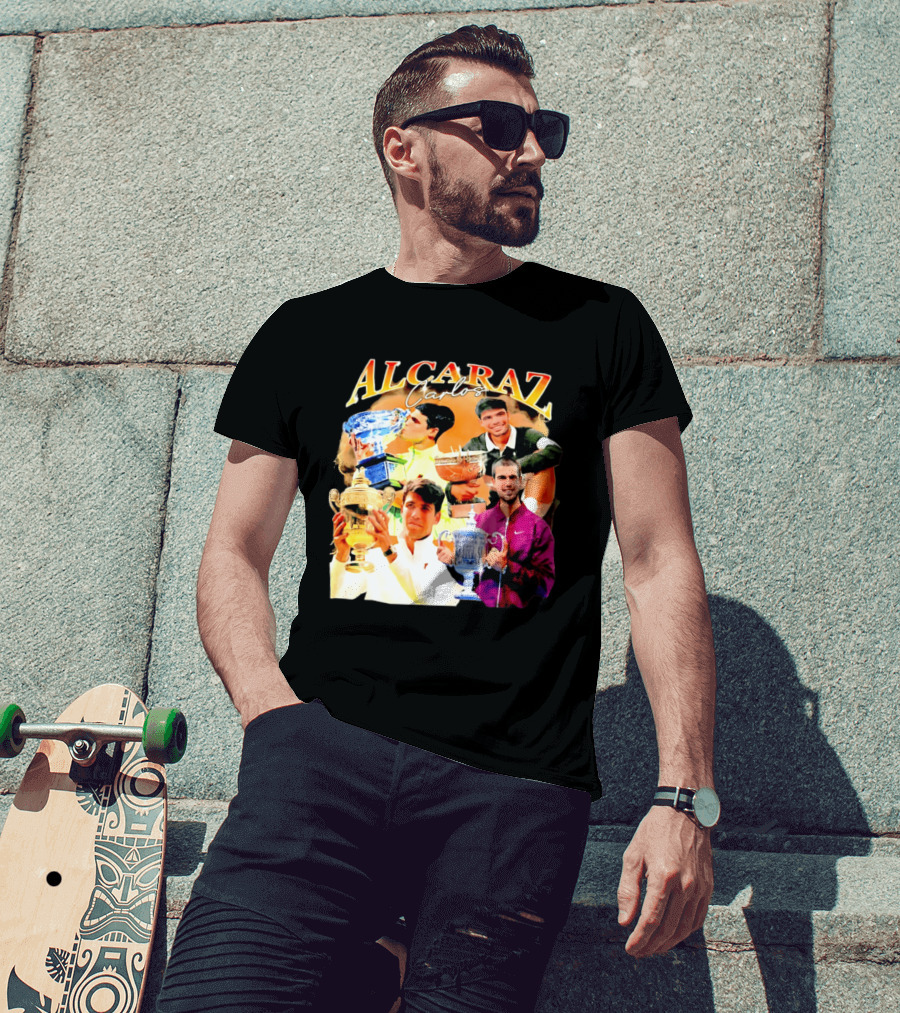 Carlos Alcaraz Tennis Trophies Champion Highlights T-Shirt