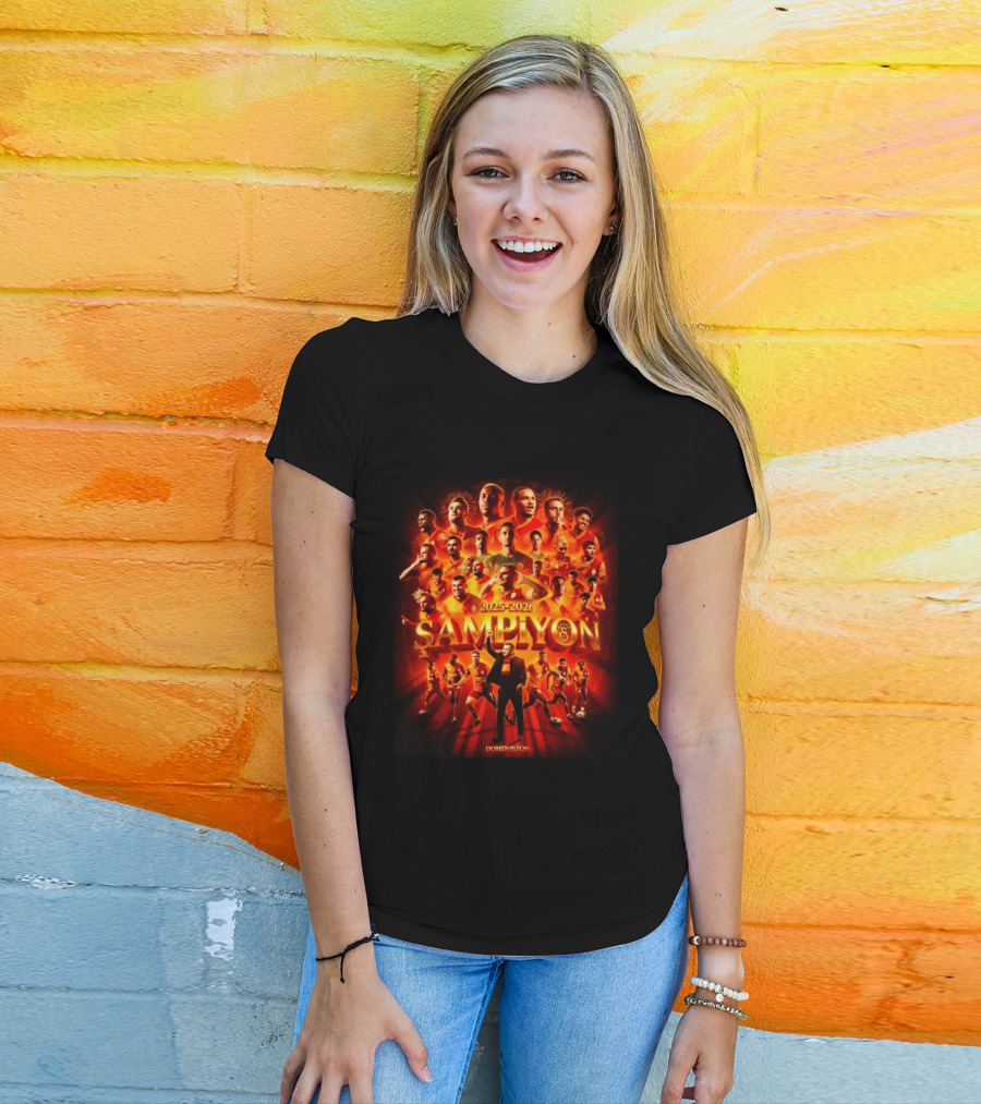 Galatasaray 2025 2026 Şampiyon Süper Lig Dominasyon 26th Win Celebration T-Shirt