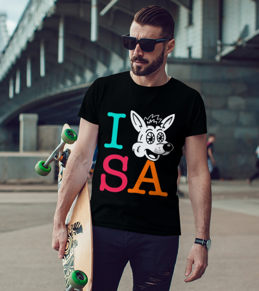 I Love SA Coyote Spurs Basketball T-Shirt