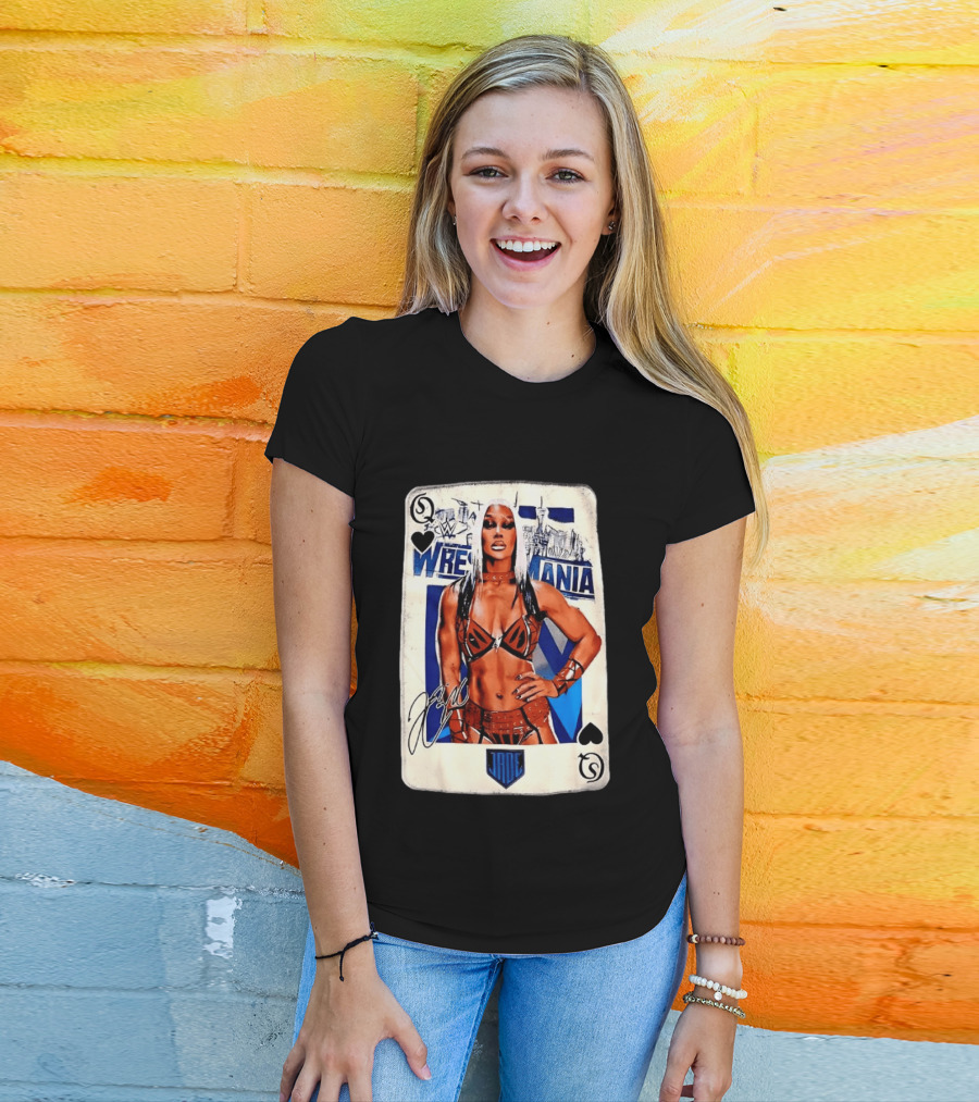 WrestleMania Jade Cargill WWE Playing Card Image T-Shirt