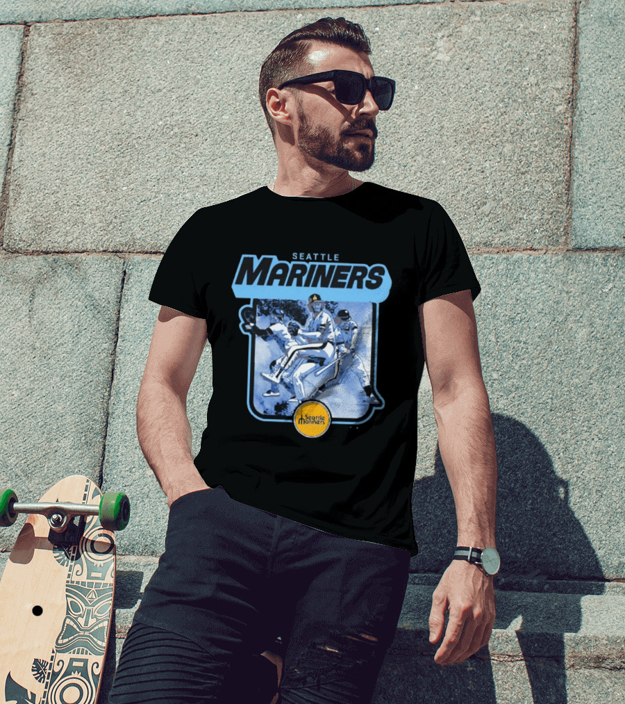 Seattle Mariners Retro Cooperstown Collection Baseball Team Players T-Shirt