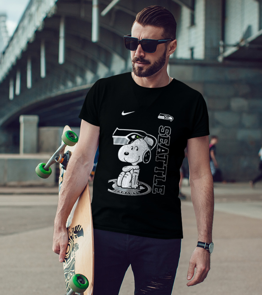 Nike Seattle Seahawks Snoopy Thank You For The Memories T-Shirt