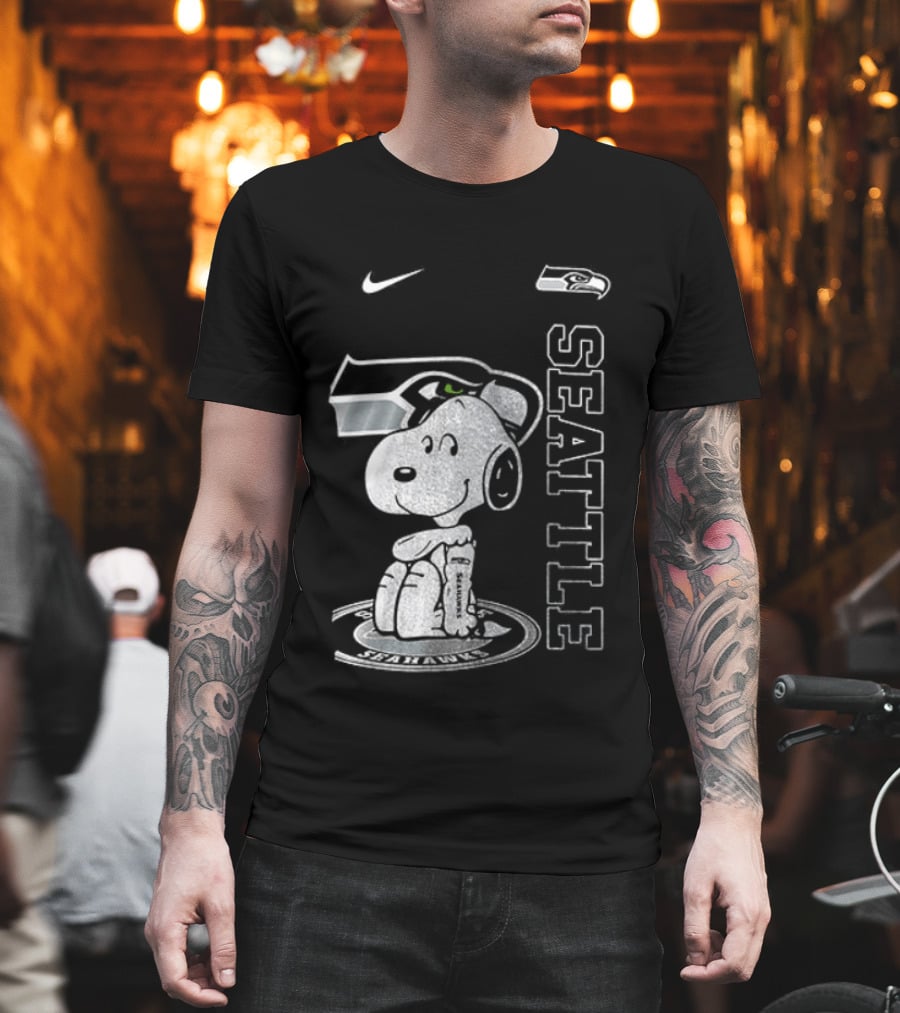 Nike Seattle Seahawks Snoopy Thank You For The Memories T-Shirt