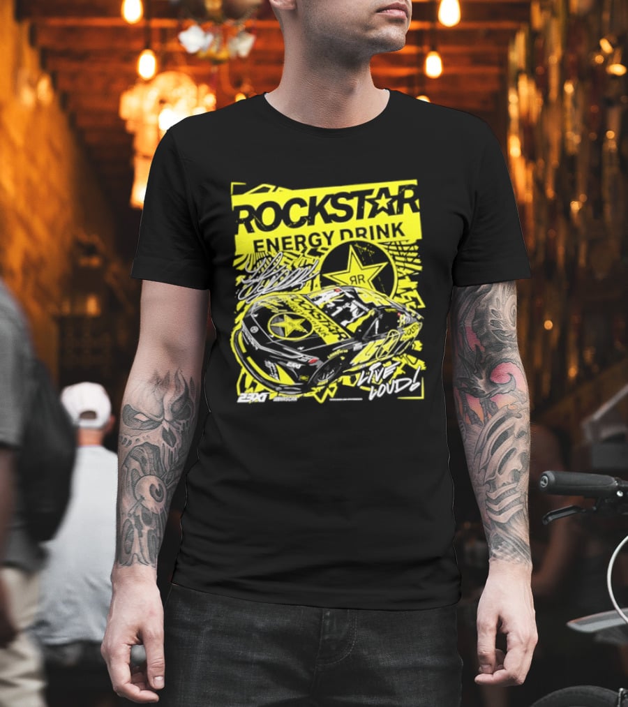 Tyler Reddick 23XI Racing Rockstar Energy Drink Car T-Shirt