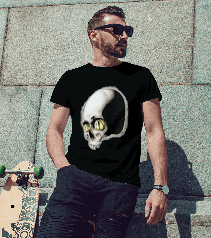 Yeat Dangerous Summer Skull Graphic With Distorted 3D Effect T-Shirt