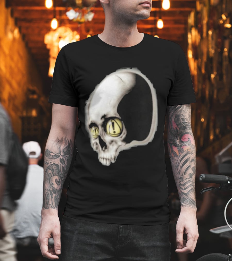Yeat Dangerous Summer Skull Graphic With Distorted 3D Effect T-Shirt