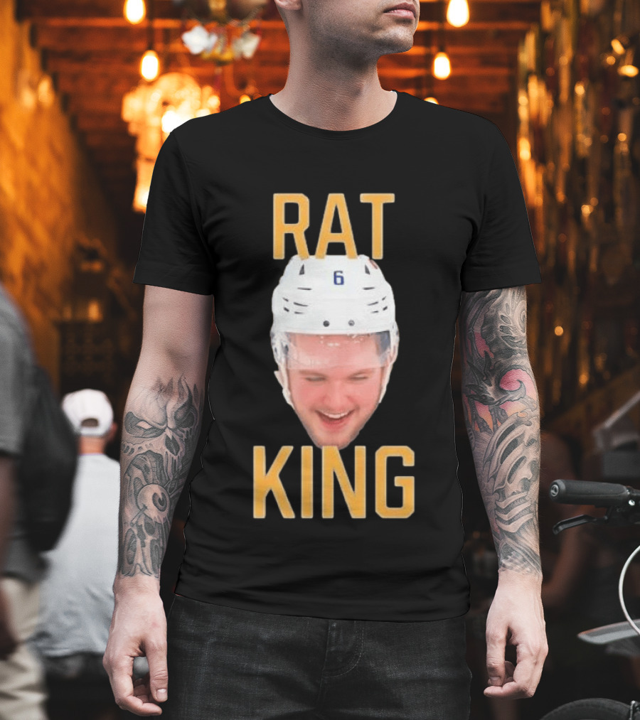 Zach Benson Rat King Head Sabres Number 6 T-Shirt