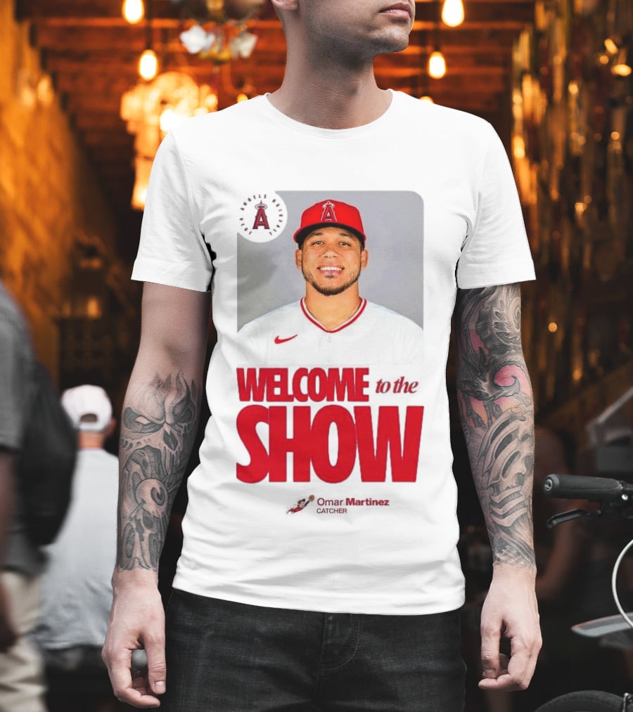 Los Angeles Angels Juan Lagares Welcome To The Show MLB Baseball T-Shirt