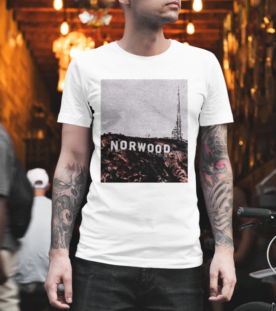 Norwood Hills Sign Parody Hollywood Hills T-Shirt
