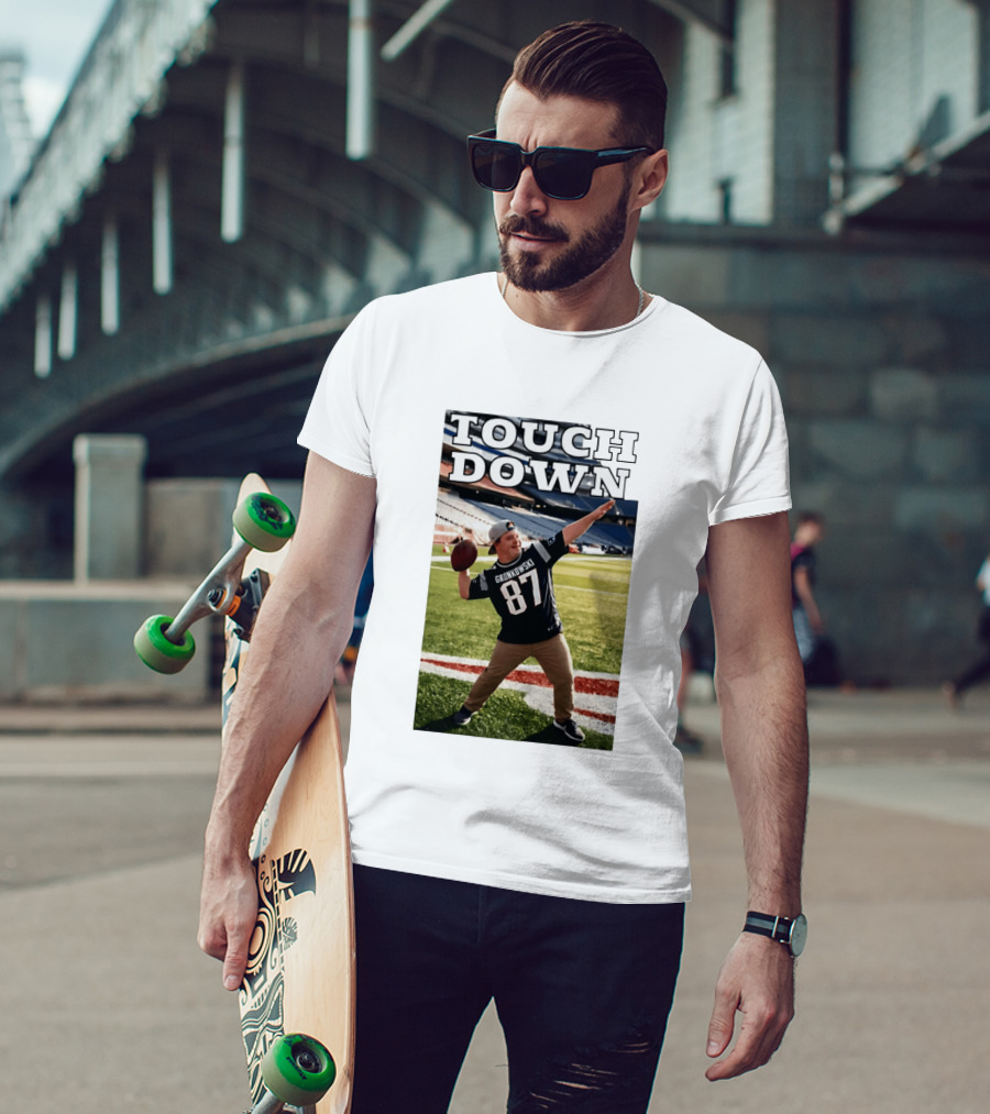Touchdown Gronkowski 87 Football Player Stadium T-Shirt