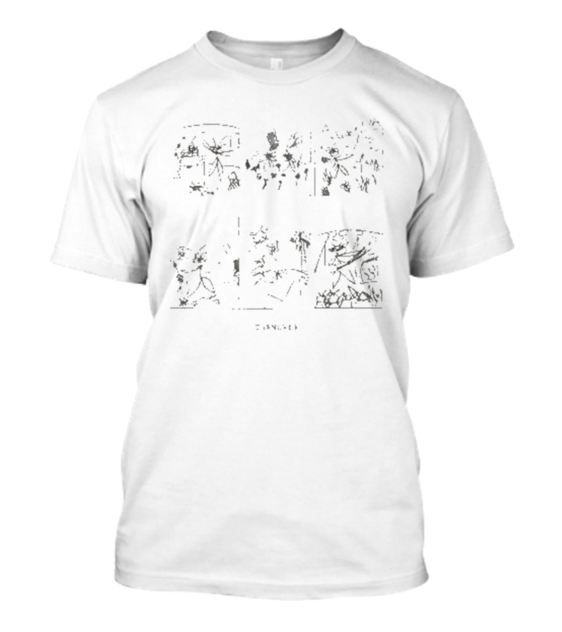 Turnover Dark Night Comic Strip Scene With Shadows And Mystery T-Shirt