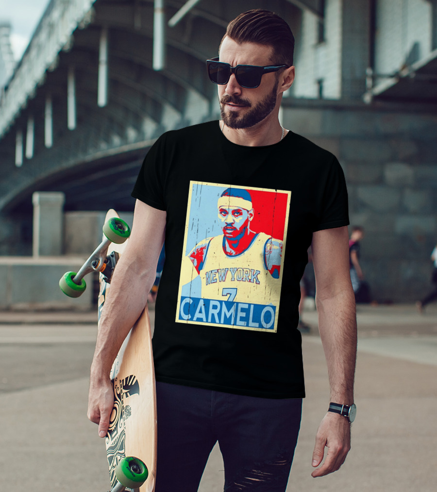 New York Knicks Carmelo Anthony 7 NBA T-Shirt