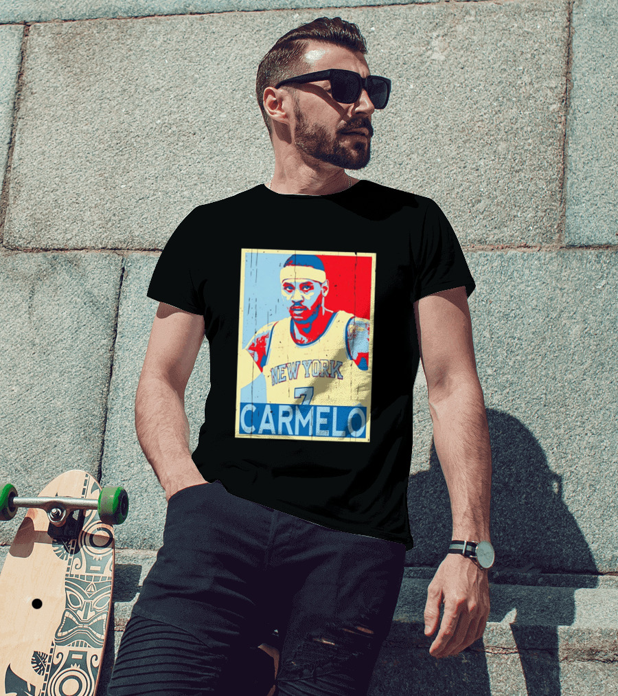 New York Knicks Carmelo Anthony 7 NBA T-Shirt