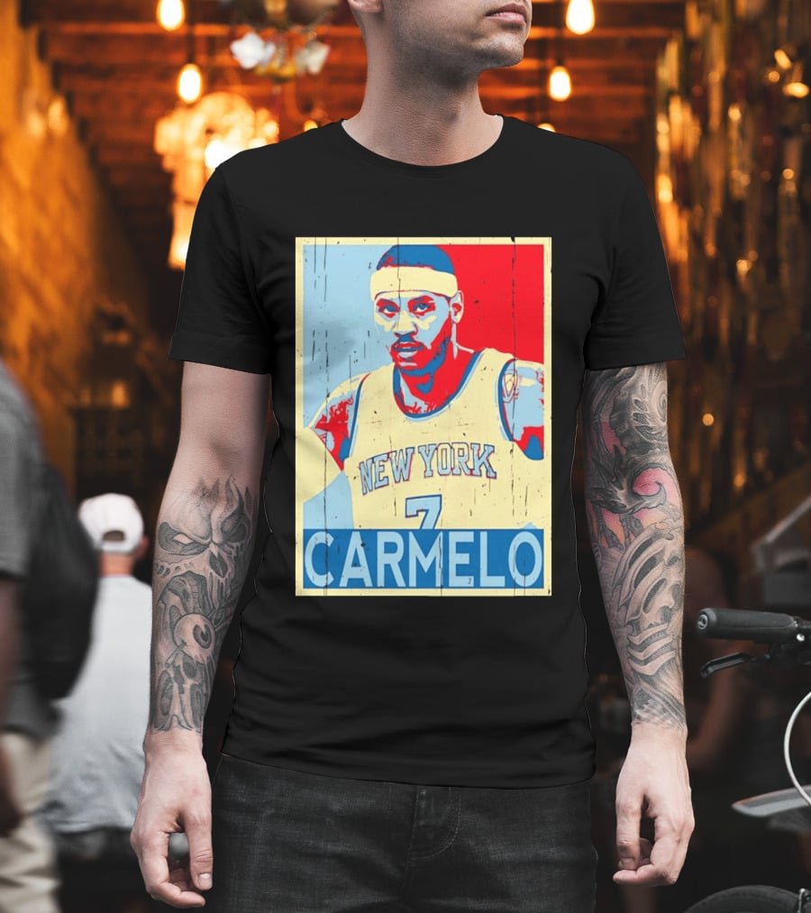 New York Knicks Carmelo Anthony 7 NBA T-Shirt