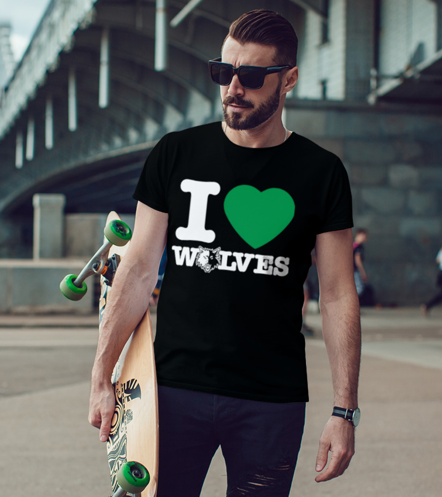 Minnesota Timberwolves I Love Wolves T-Shirt