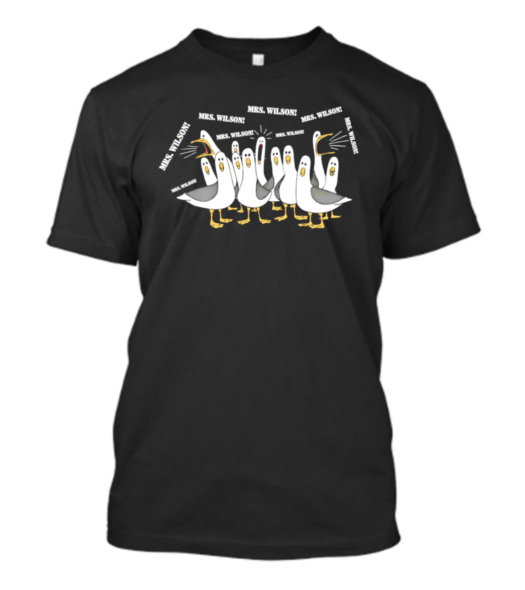 Mrs. Wilson Screaming Seagulls Teacher Custom T-Shirt
