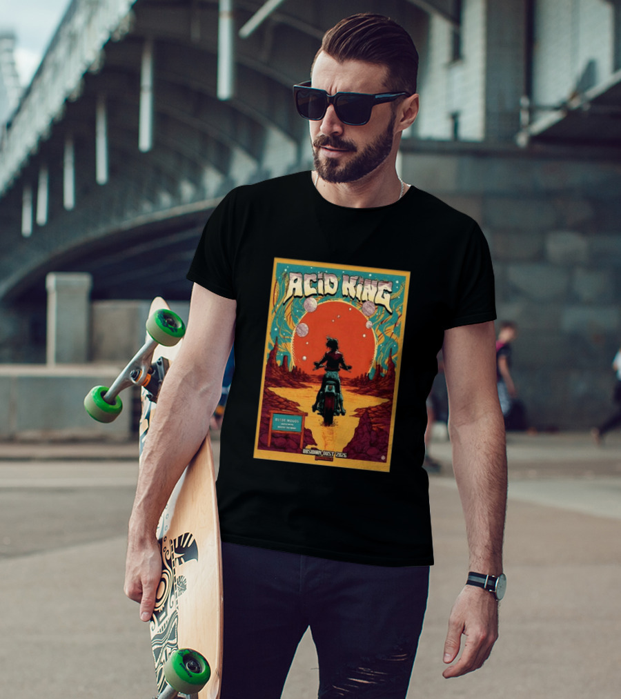 Acid King Obsidian Dust 2026 Brussels Busse Woods T-Shirt