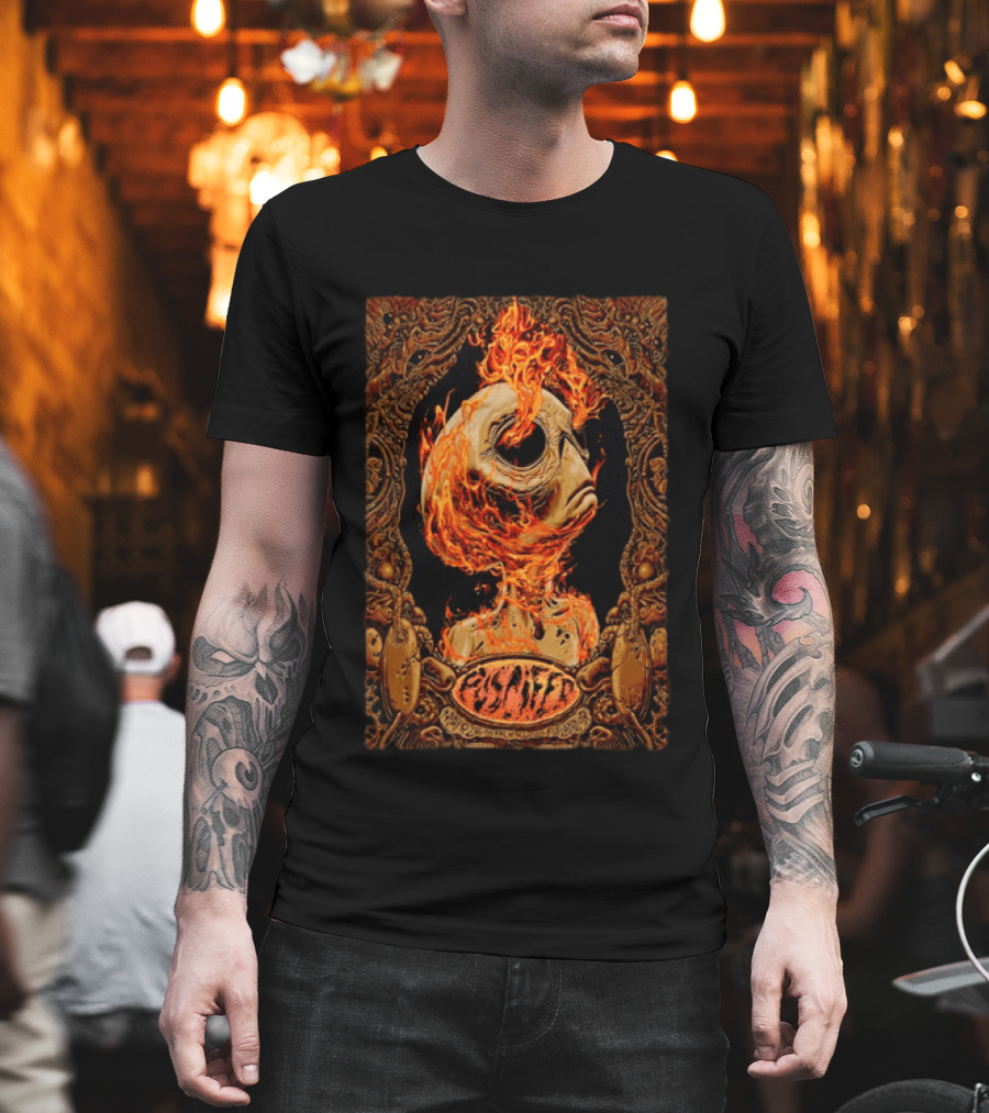 Puscifer Theater Of The Clouds Portland OR Event May 8 2026 Alien Skull In Flames T-Shirt