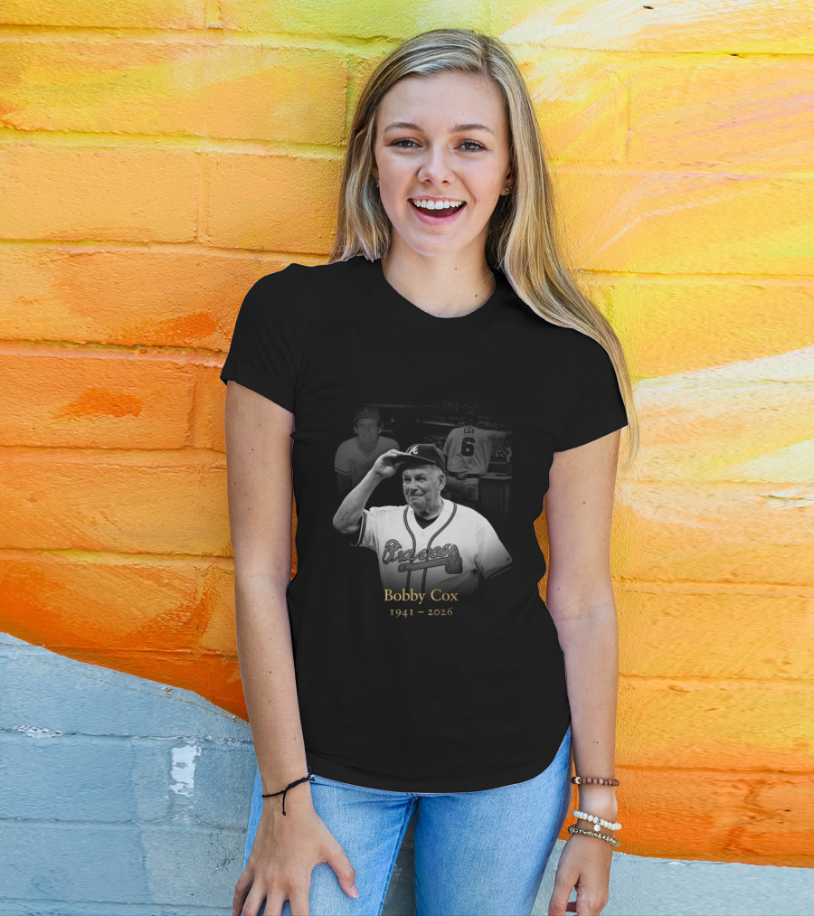Bobby Cox 1941 2026 Atlanta Braves Legacy T-Shirt