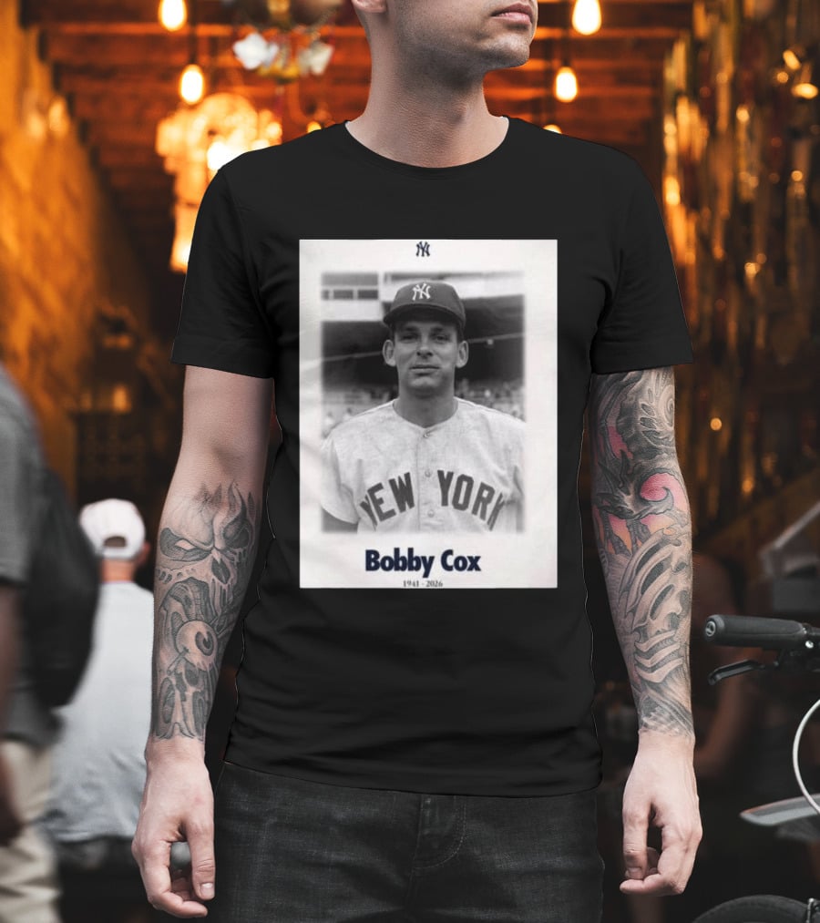 New York Yankees Bobby Cox 1941 2026 T-Shirt