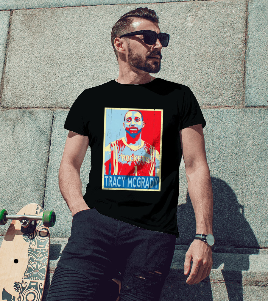 Tracy McGrady Rockets Houston NBA Basketball T-Shirt