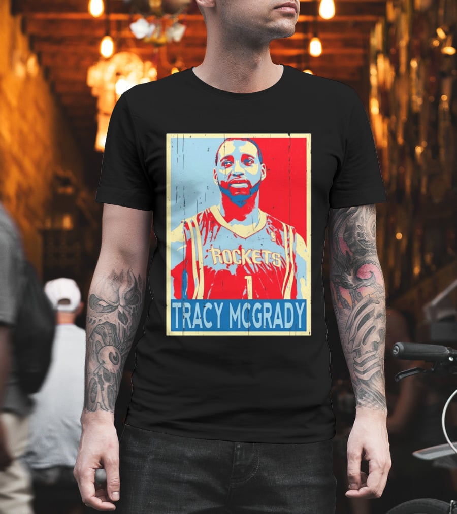 Tracy McGrady Rockets Houston NBA Basketball T-Shirt