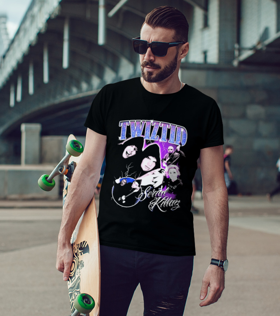 Twiztid Serial Killas 90s Rap Psychedelic Horror T-Shirt