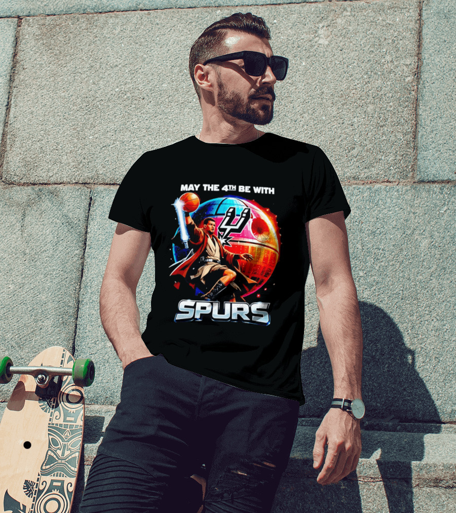 May The 4th Be With You Spurs Star Wars Victor Wembanyama T-Shirt