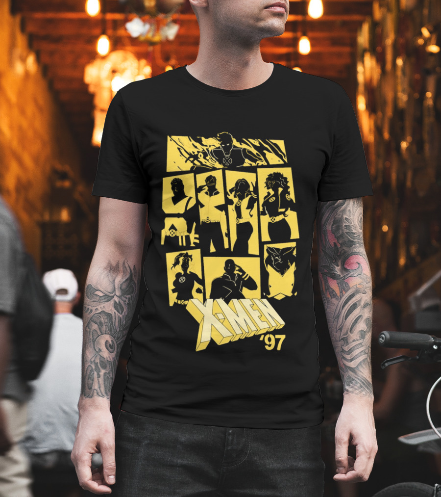 X Men '97 Classic Characters Collage T-Shirt