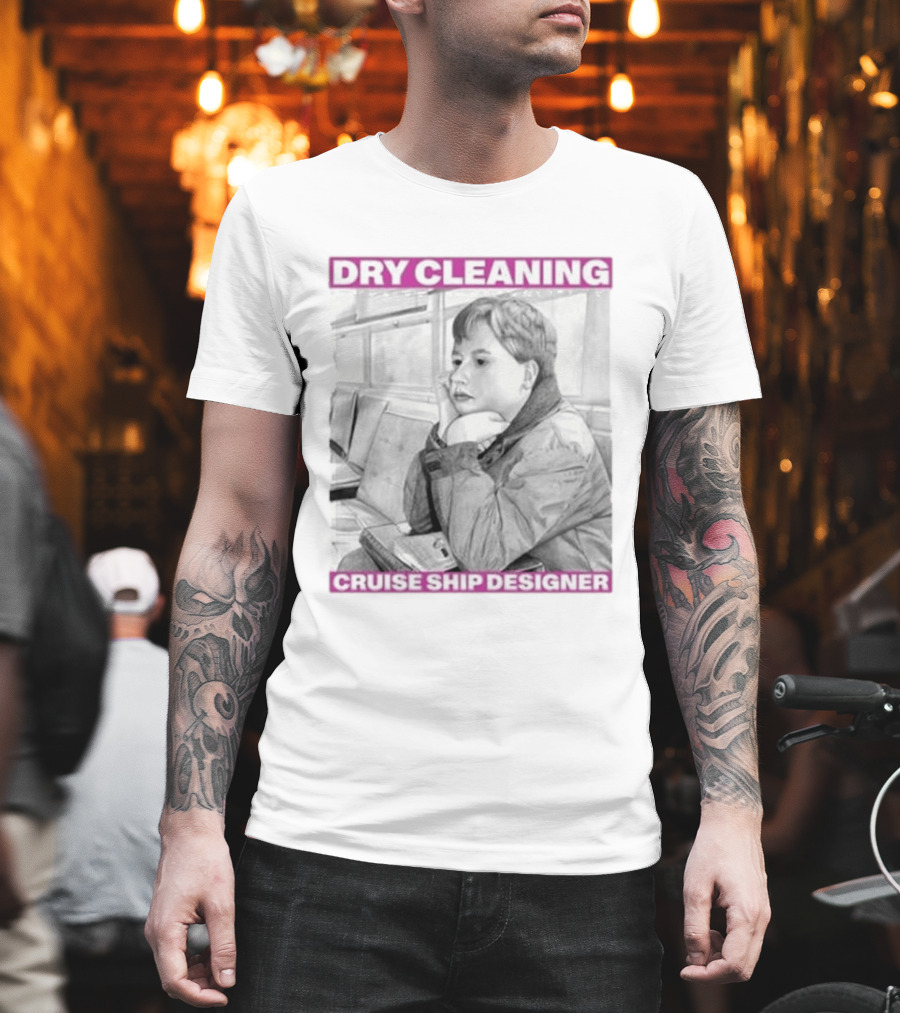 Dry Cleaning Cruise Ship Designer Boy Sketch T-Shirt