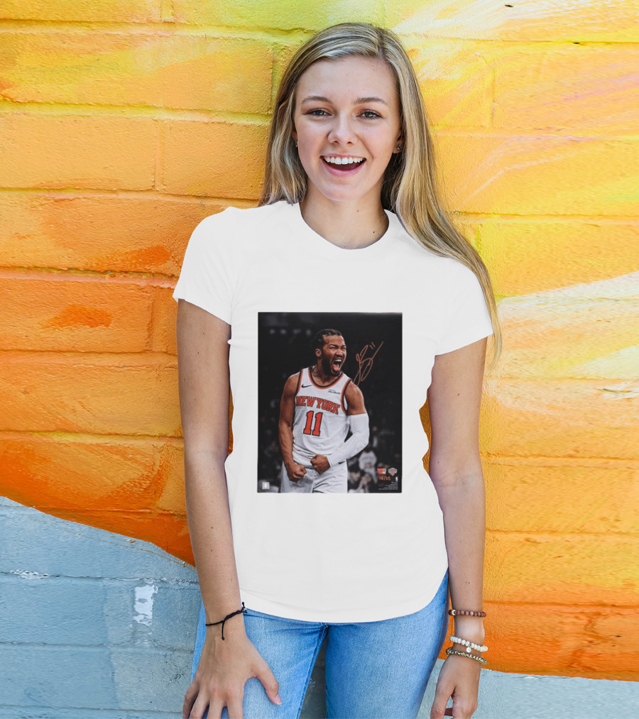 Jalen Brunson New York Knicks 11 Basketball Nike NBA Signature T-Shirt