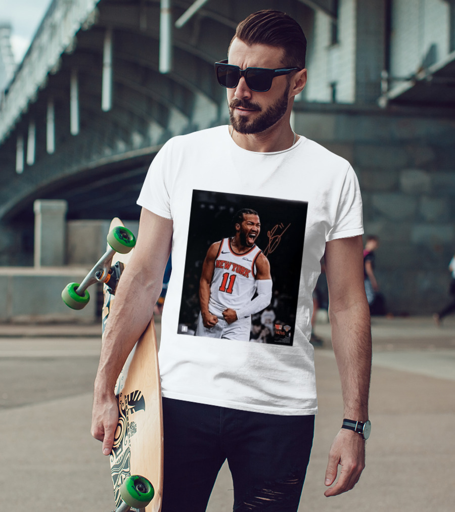 Jalen Brunson New York Knicks 11 Basketball Nike NBA Signature T-Shirt