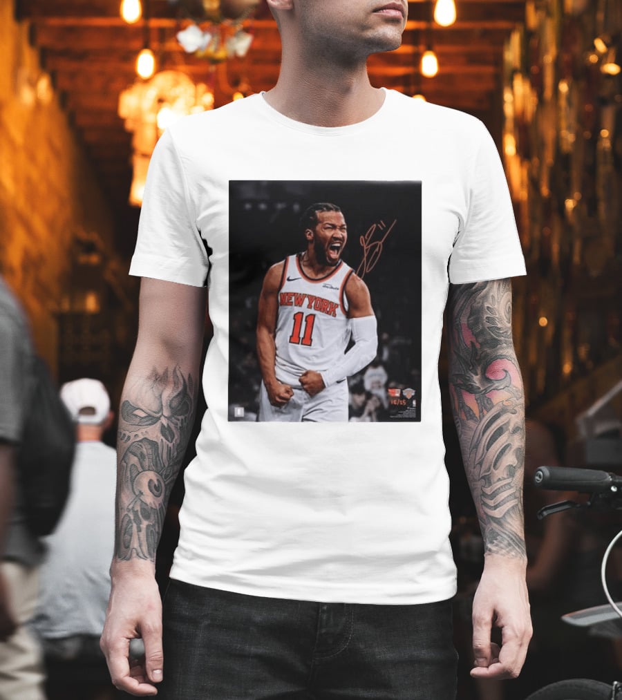 Jalen Brunson New York Knicks 11 Basketball Nike NBA Signature T-Shirt
