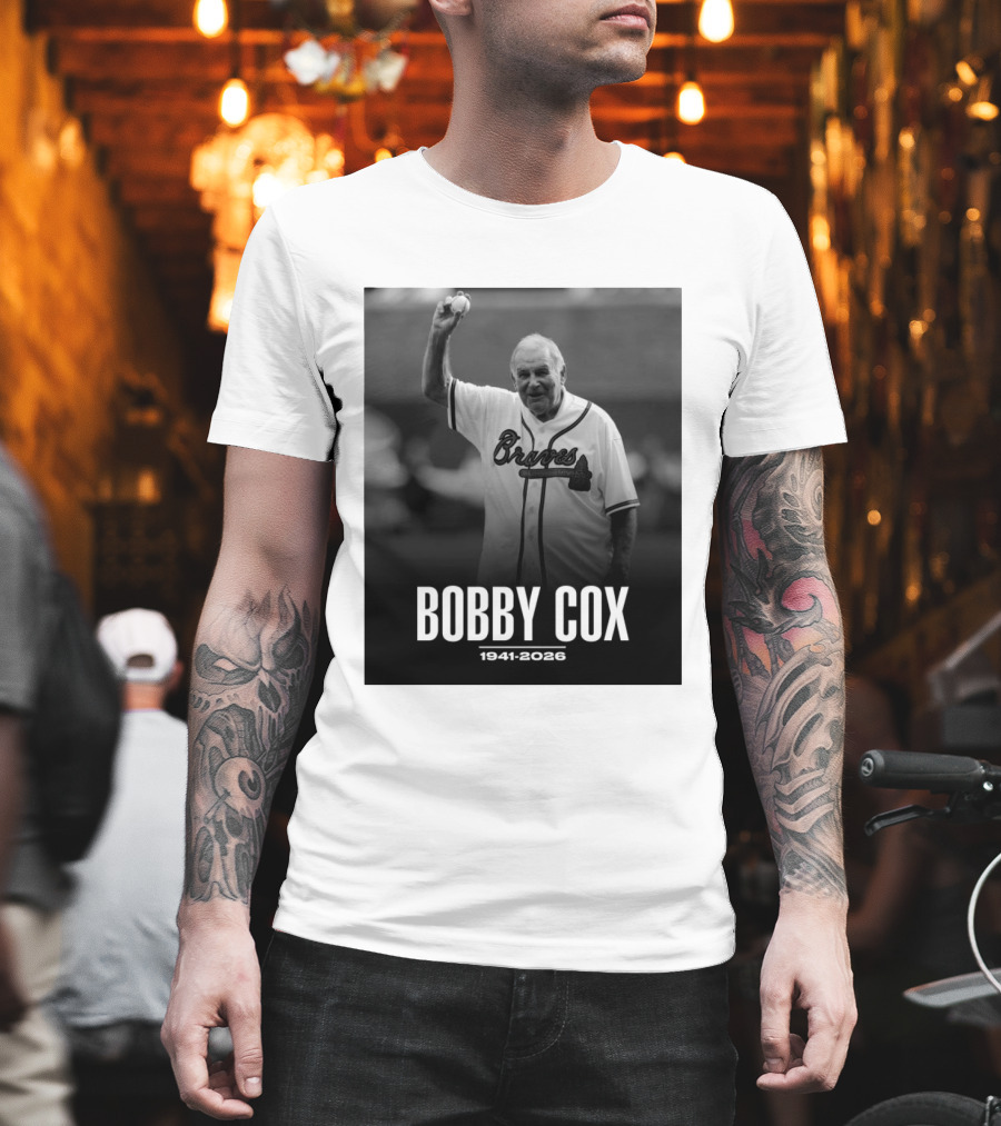Bobby Cox Braves 1941 2026 Commemorative T-Shirt