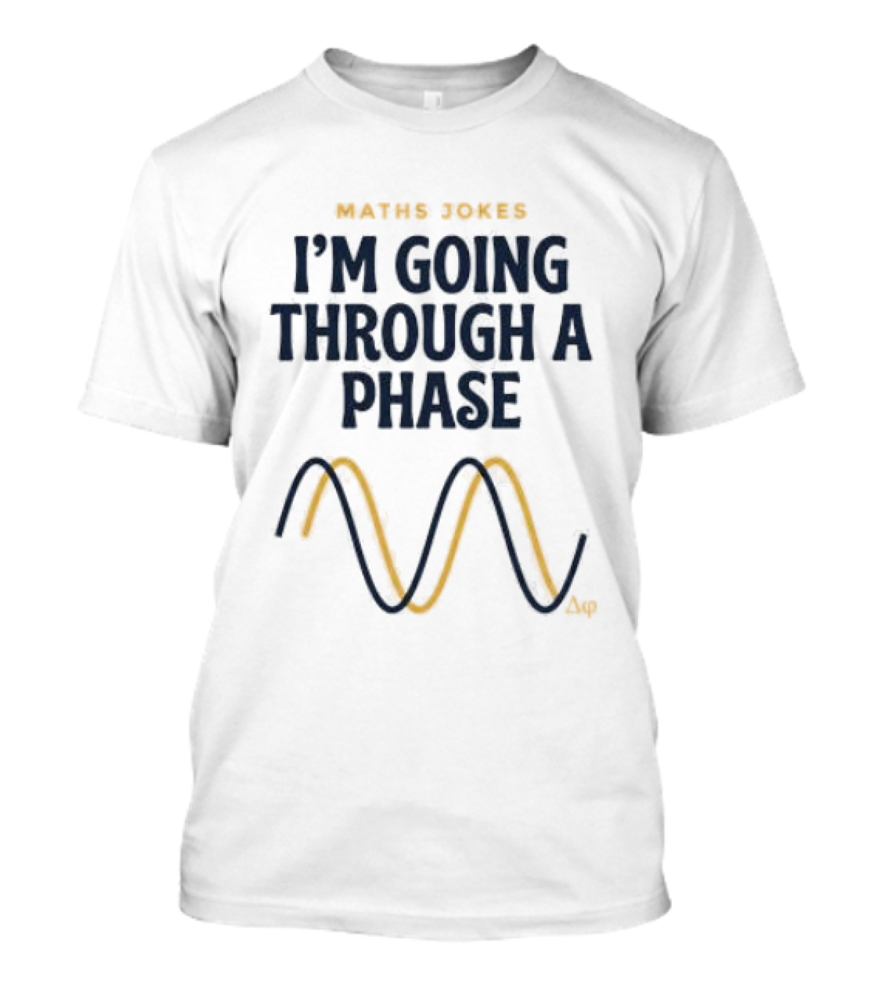 Maths Jokes I'm Going Through A Phase With Wave T-Shirt