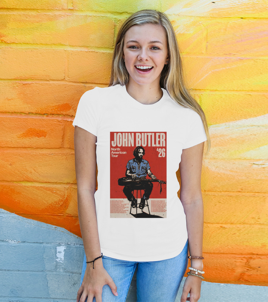 John Butler North American Tour 2026 Shows T-Shirt
