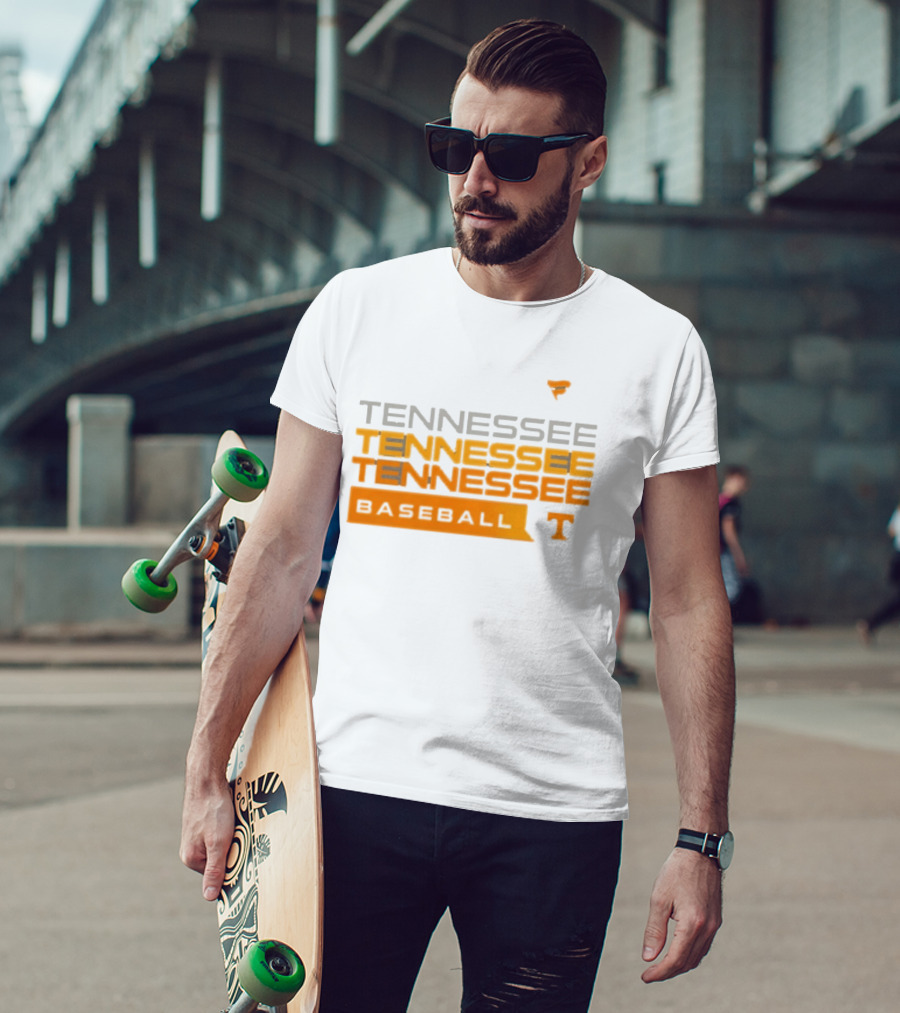 Tennessee Volunteers Baseball Tri Blend Hype Official College Gear T-Shirt