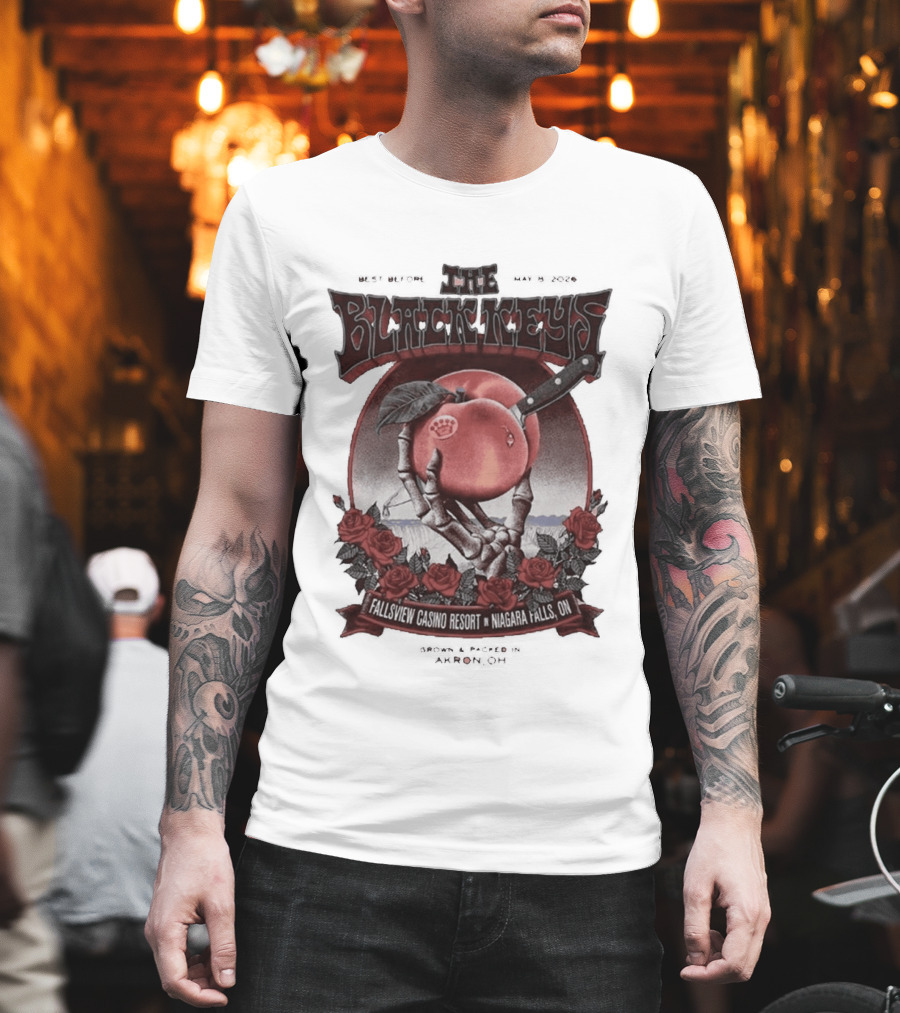 The Black Keys Niagara Falls 2026 May 8 Fallsview Casino Resort Ontario Event T-Shirt