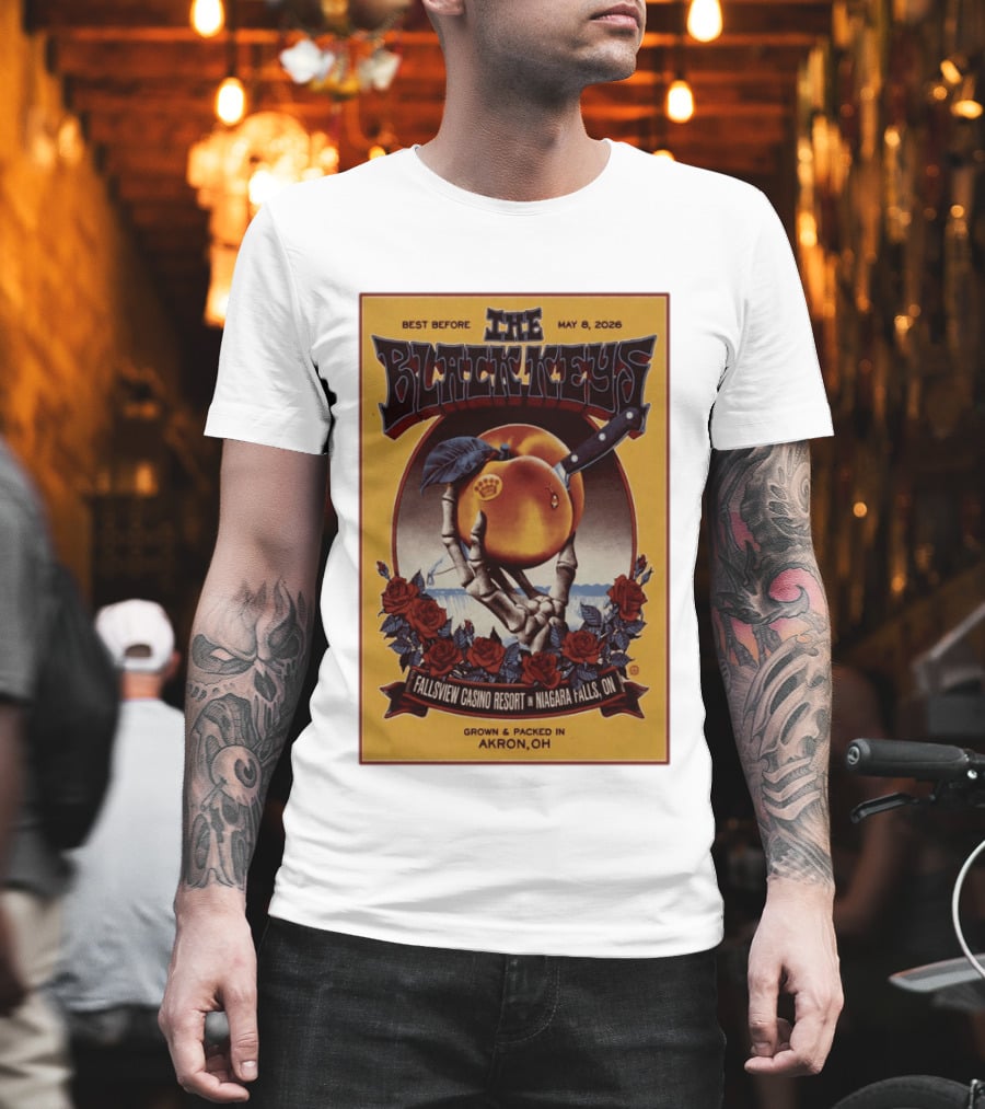 The Black Keys Fallsview Casino Resort Niagara Falls ON May 8 2026 Akron OH T-Shirt