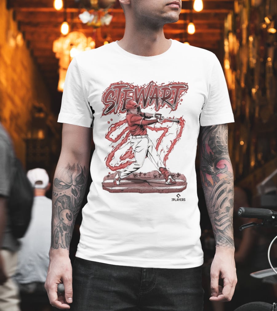 STEWART Powerful Baseball Swing T-Shirt