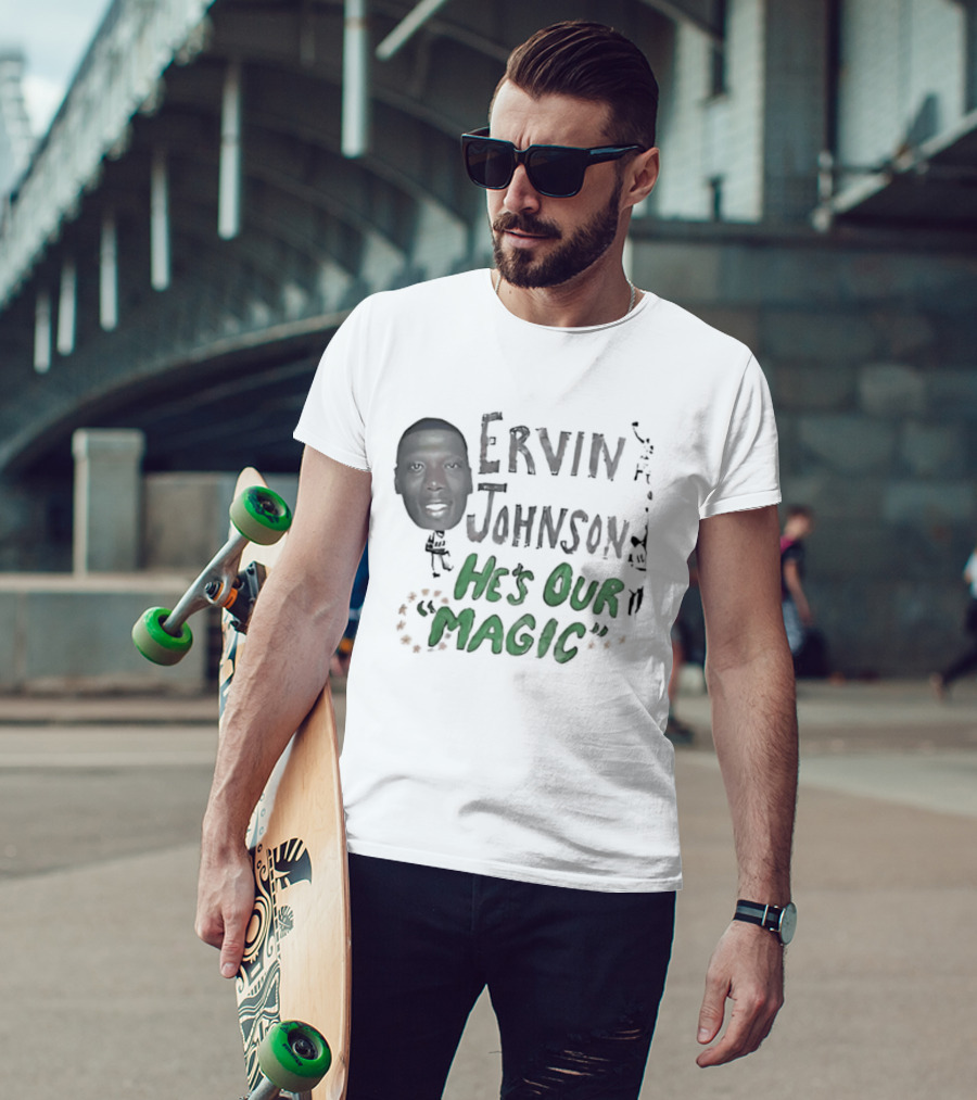 Ervin Johnson He's Our Magic With Basketball Player T-Shirt